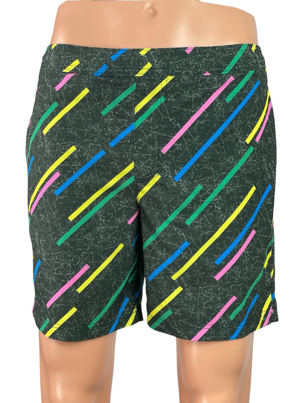 Chubbies The Galaxy Drivers Men Multicolor Geometric Print Swim Trunks Shorts S